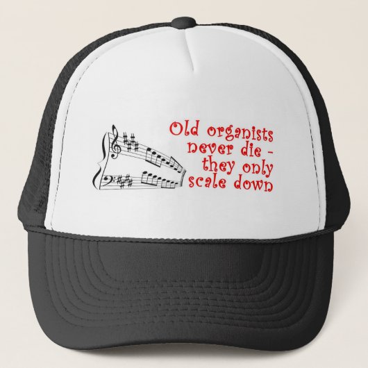 Casquette Les vieux organistes ne meurent jamais (Devant)