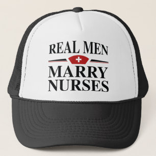 Casquette Les vrais hommes épousent des infirmières