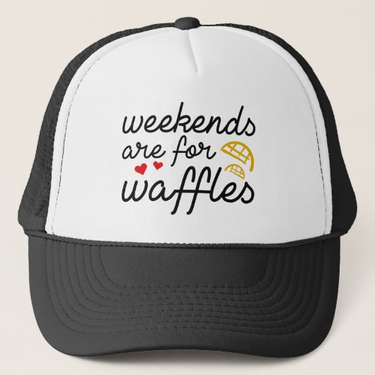 Casquette Les Week-ends Sont Pour Les gaufres (Devant)