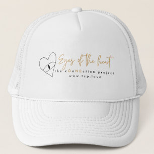 Casquette Les yeux du chapeau du camionneur de coeur