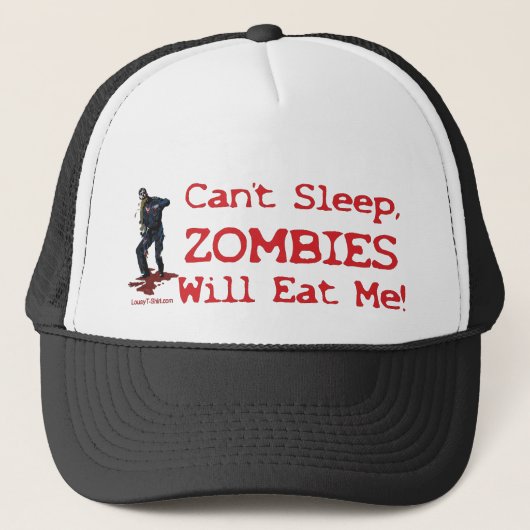 Casquette Les zombis me mangeront (Devant)