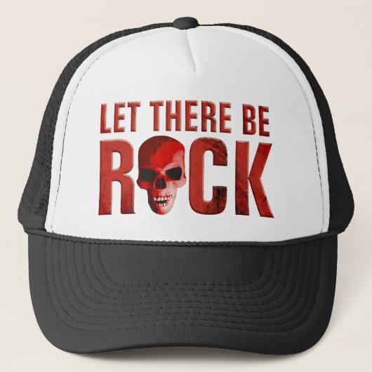 Casquette let therbe rock skull red (Devant)