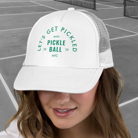 Casquette Let's Get Pickled Après Pickle Ball White