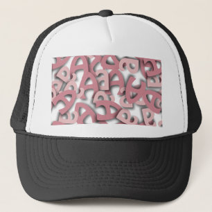 Casquette Lettre A rose