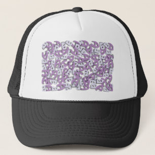 Casquette Lettre A violet
