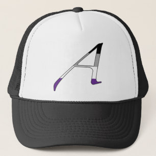 Casquette Lettre asexuelle A de "écarlate" de fierté