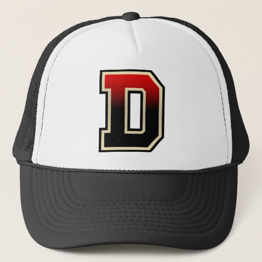Casquette Lettre "D" initiale (Devant)