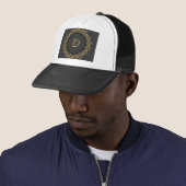 Casquette LETTRE D INITIALE Élégante Monogramme Image imprim (En situation)