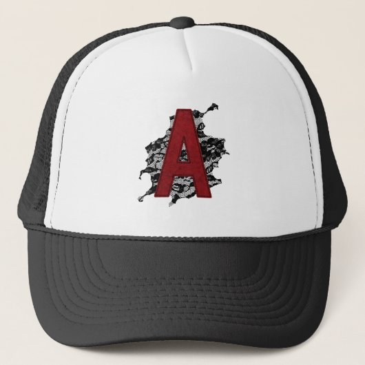 CASQUETTE LETTRE ÉCARLÉE A (Devant)