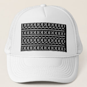 Casquette Lettre initiale D monogramme