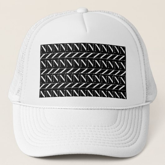 Casquette Lettre initiale monogramme N (Devant)
