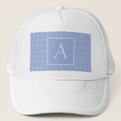 Casquette LETTRE INITIALE MONOGRAPHIQUE A Bleu (Devant)