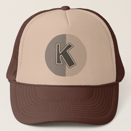 Casquette Lettre K (Devant)