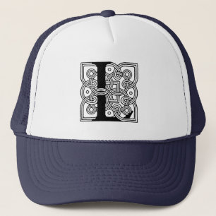 Casquette Lettre L Vintage Monogramme de noeud celtique