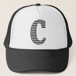 Casquette LETTRE NOIR ET BLANC CHERCHON CHEVON C MONogramme