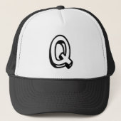 Casquette Lettre Q (Devant)