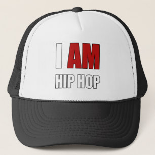 CASQUETTE LETTRE ROUGE "I AM HIP HOP"