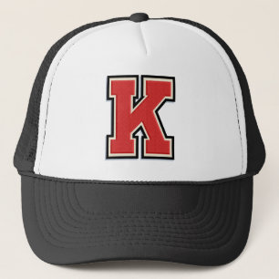 Casquette Lettre rouge "K"