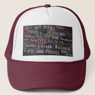 CASQUETTE LETTRE SUICIDE