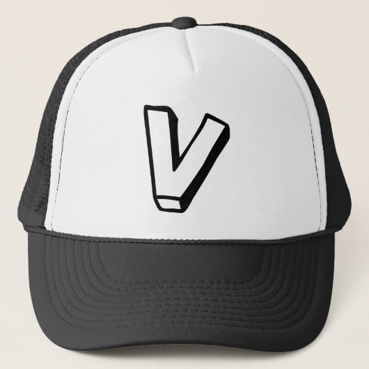 Casquette Lettre V (Devant)