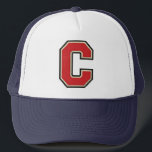 Casquette Lettre Varsity "C"<br><div class="desc">Lettre C Chapeau de camion</div>