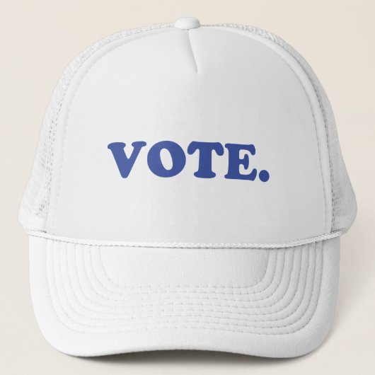 Casquette lettres bleues "vote" - (Devant)