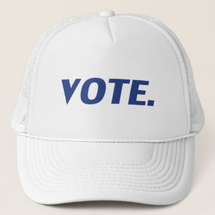 Casquette lettres bleues "vote"
