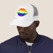 Casquette Lèvres arc-en-ciel (En situation)