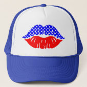 Casquette Lèvres patriotiques (Devant)