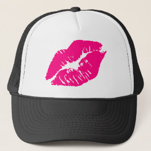 Casquette Lèvres rose Kiss