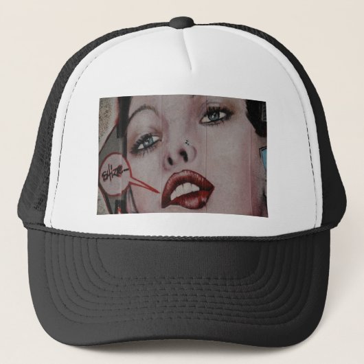 Casquette _Lèvres rouges (Devant)