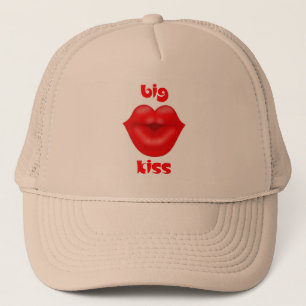 Casquette Lèvres rouges rayons solaires gros bisou