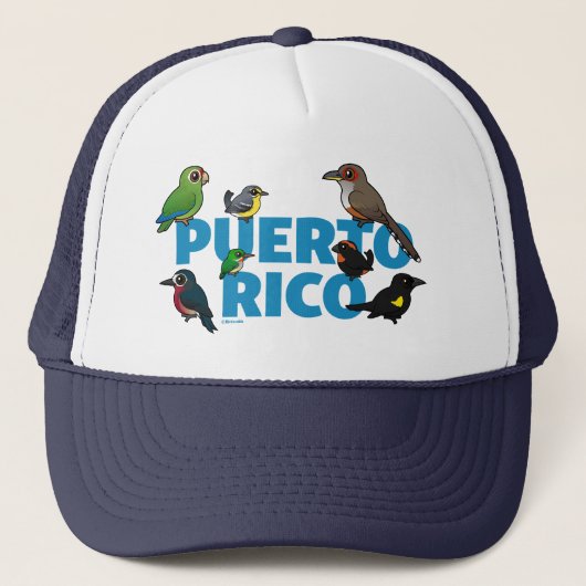 Casquette L'exploit de Porto Rico Birdorable. Oiseaux endémi (Devant)