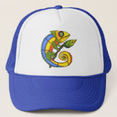 Casquette Lézard Coloré sur une Branche (Devant)
