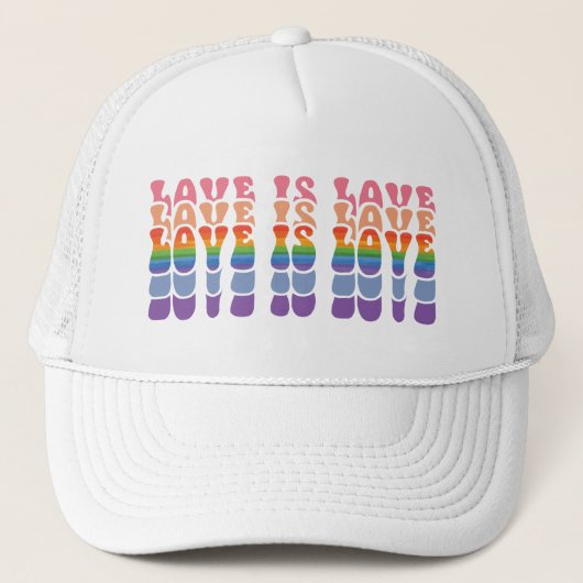Casquette Lgbt Love is Love Colorful (Devant)
