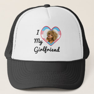 Casquette LGBT Trans Pride Photo personnalisée J'aime ma pet