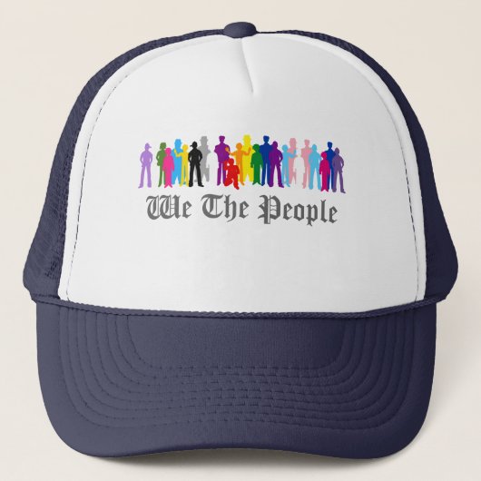 Casquette LGBT We The People conçoit Trucker Hat (Devant)