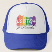 Casquette LGBTQ pour Kamala Gay pride arc-en-ciel (Devant)