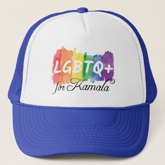 Casquette LGBTQ pour Kamala Gay pride arc-en-ciel (Devant)