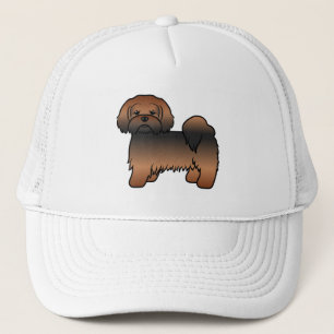 Casquette Lhasa Apso Sable Rouge Chien de Dessin Animé Migno