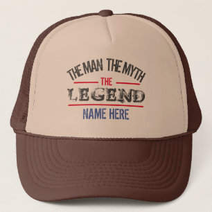 CASQUETTE L'HOMME LE MYTHE LA LÉGENDE PERSONNALISÉE