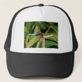 Casquette libellule avec fleurs blanches (Devant)