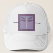 Casquette libellule violette (Devant)