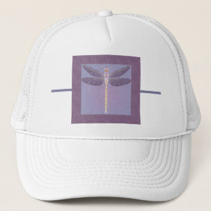 Casquette libellule violette