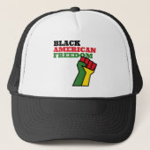 Casquette Liberté noire américaine (Devant)