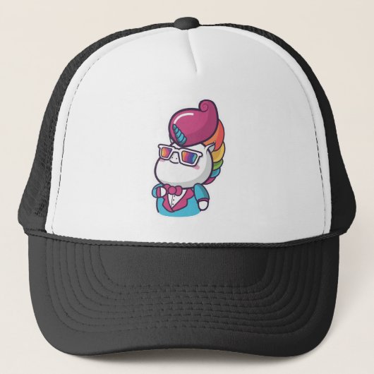 Casquette licorne cool (Devant)