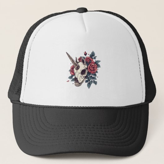 Casquette Licorne crânienne florale (1) (Devant)