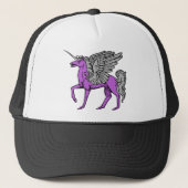 Casquette Licorne pourpre d'Alicorn/Pegacorn/Winged (Devant)