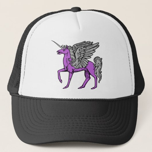 Casquette Licorne pourpre d'Alicorn/Pegacorn/Winged (Devant)