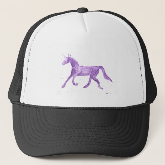 Casquette licorne violette (Devant)